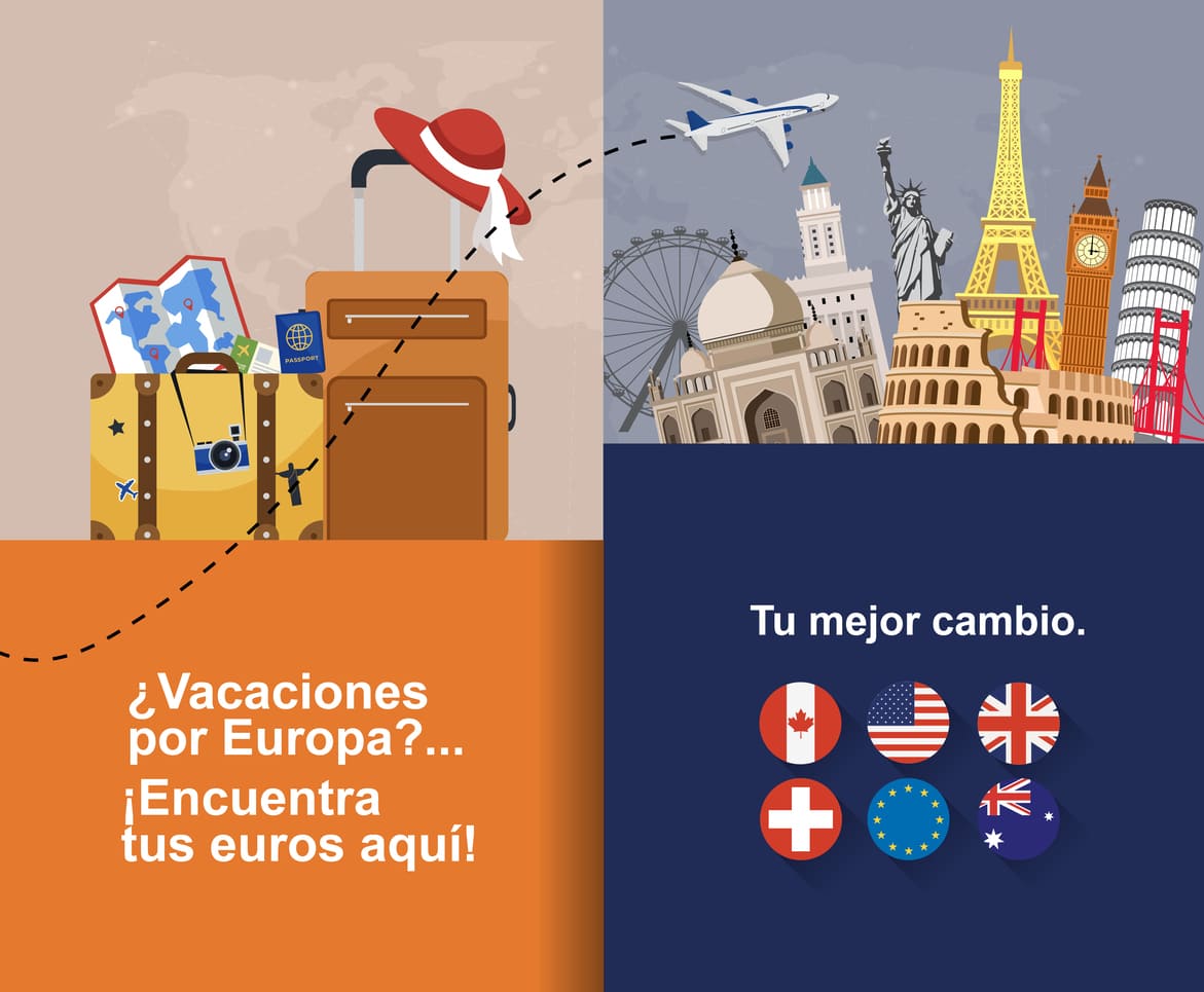 ¿Vacaciones por Europa? ¡Encuentra tus euros aquí!